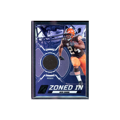 Nick Chubb 2023 Panini Zenith Football Zoned In Patch