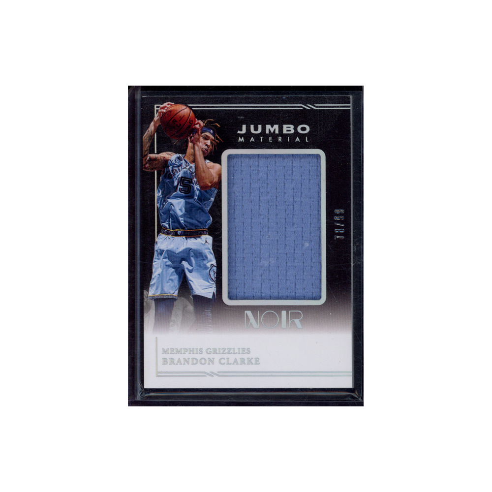 Brandon Clarke 2020-21 Panini Noir Basketball Jumbo Material Game-Worn /99
