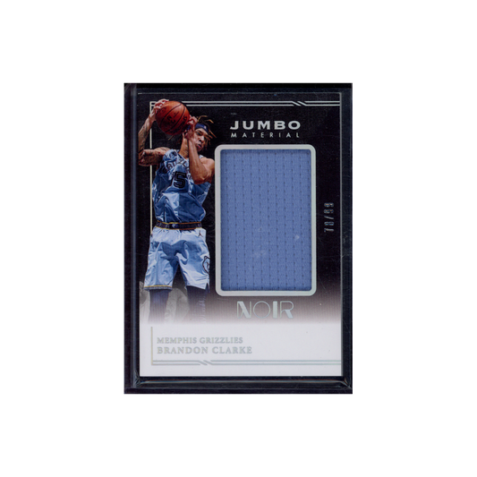 Brandon Clarke 2020-21 Panini Noir Basketball Jumbo Material Game-Worn /99