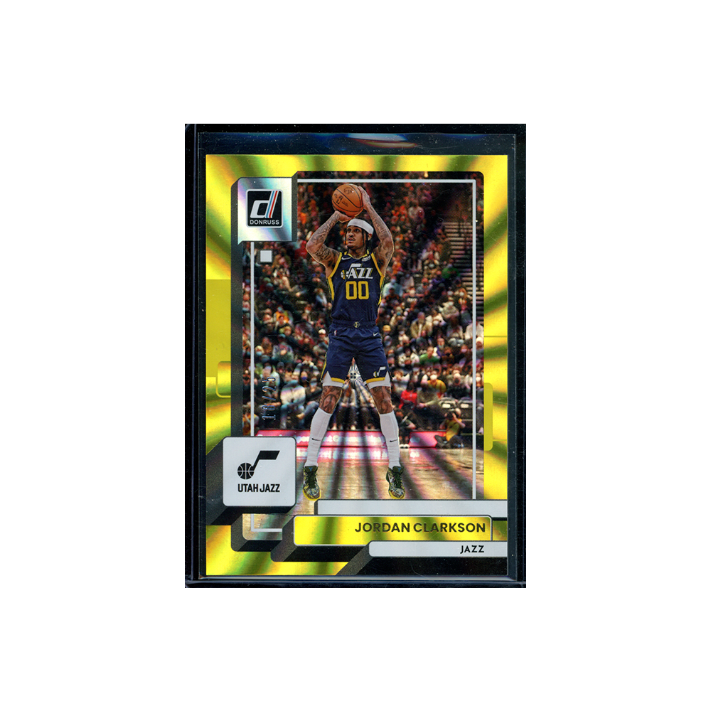 Jordan Clarkson 2022-23 Panini Donruss Basketball Yellow Laser /25