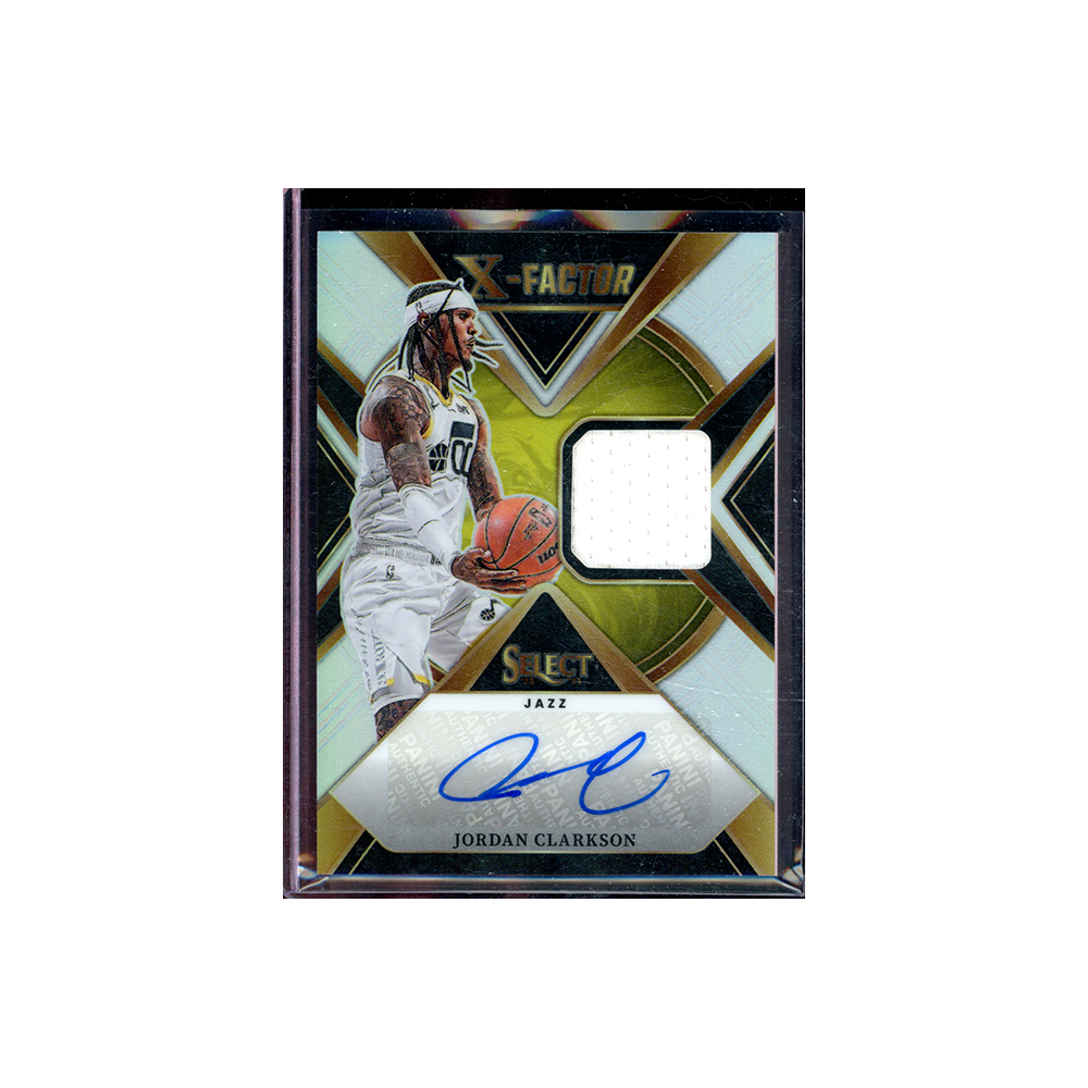 Jordan Clarkson 2023-24 Panini Select Basketball X-Factor Patch Auto /125