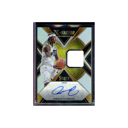 Jordan Clarkson 2023-24 Panini Select Basketball X-Factor Patch Auto /125