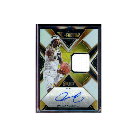 Jordan Clarkson 2023-24 Panini Select Basketball X-Factor Patch Auto /125