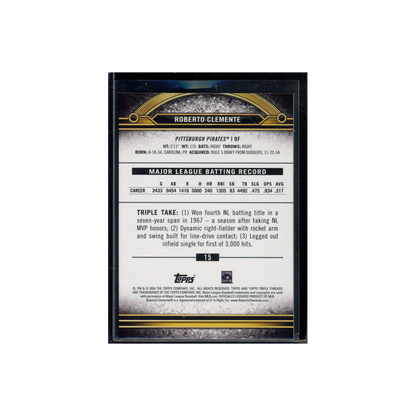 Roberto Clemente 2024 Topps Baseball Yellow /75