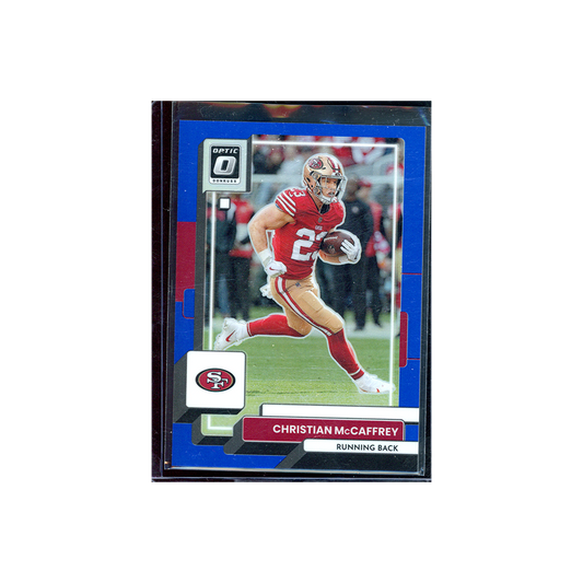 Christian McCaffrey 2022 Panini Donruss Optic Football Blue /179