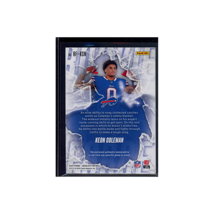 Keon Coleman 2024 Panini Absolute Football Rookie Patch