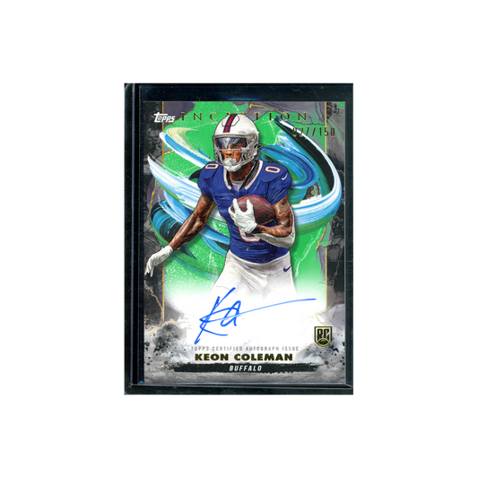Keon Coleman 2024 Topps Inception Football Rookie Auto Green /150