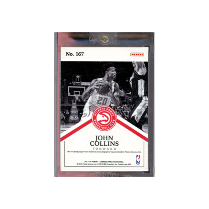 John Collins 2017-18 Panini Cornerstones Basketball RPA Blue /49