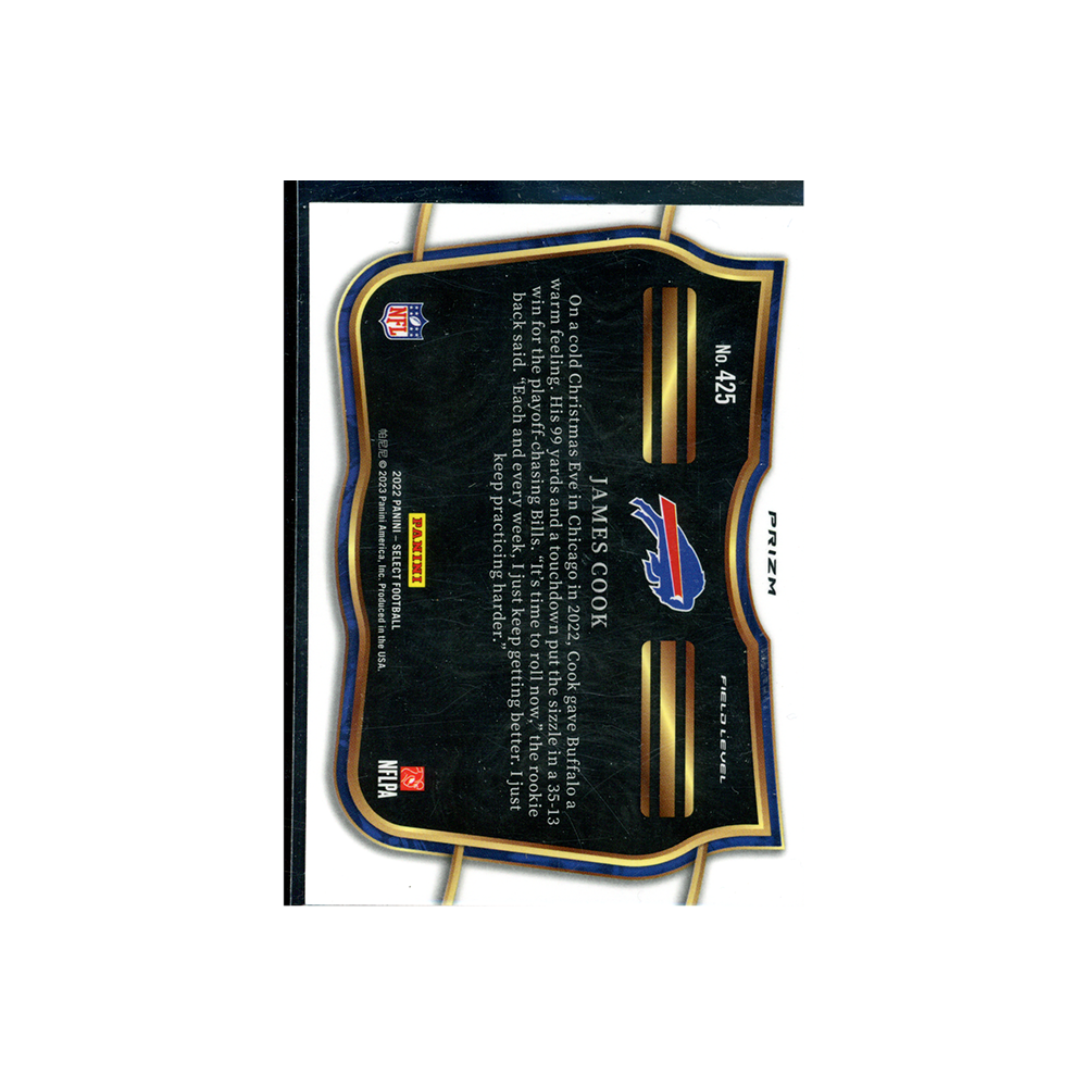 James Cook 2022 Panini Select Football Silver Prizm Rookie Field Level