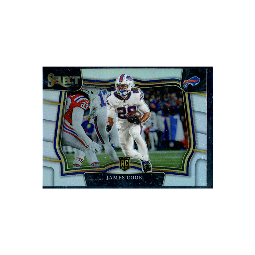 James Cook 2022 Panini Select Football Silver Prizm Rookie Field Level