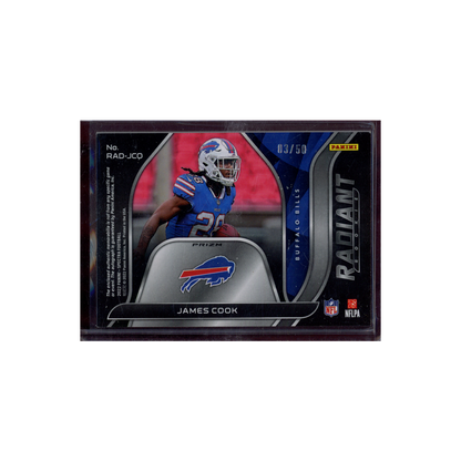 James Cook 2022 Panini Spectra Football Rookie Patch Auto /50