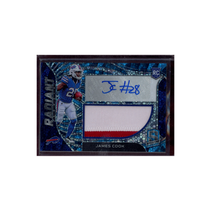 James Cook 2022 Panini Spectra Football Rookie Patch Auto /50