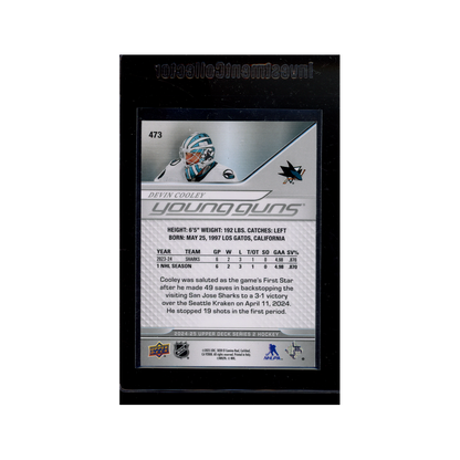 Devin Cooley 2024-25 Upper Deck Series 2 Hockey Young Guns /100
