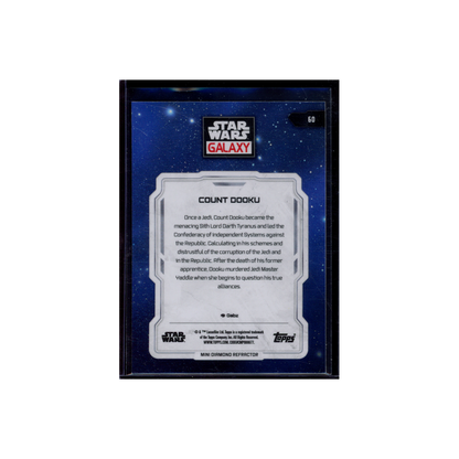 Count Dooku 2024 Topps Star Wars Galaxy Chrome Refractor