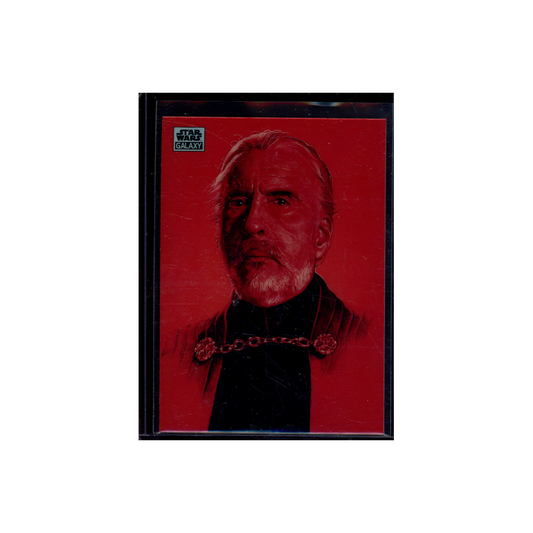 Count Dooku 2024 Topps Star Wars Galaxy Chrome Refractor