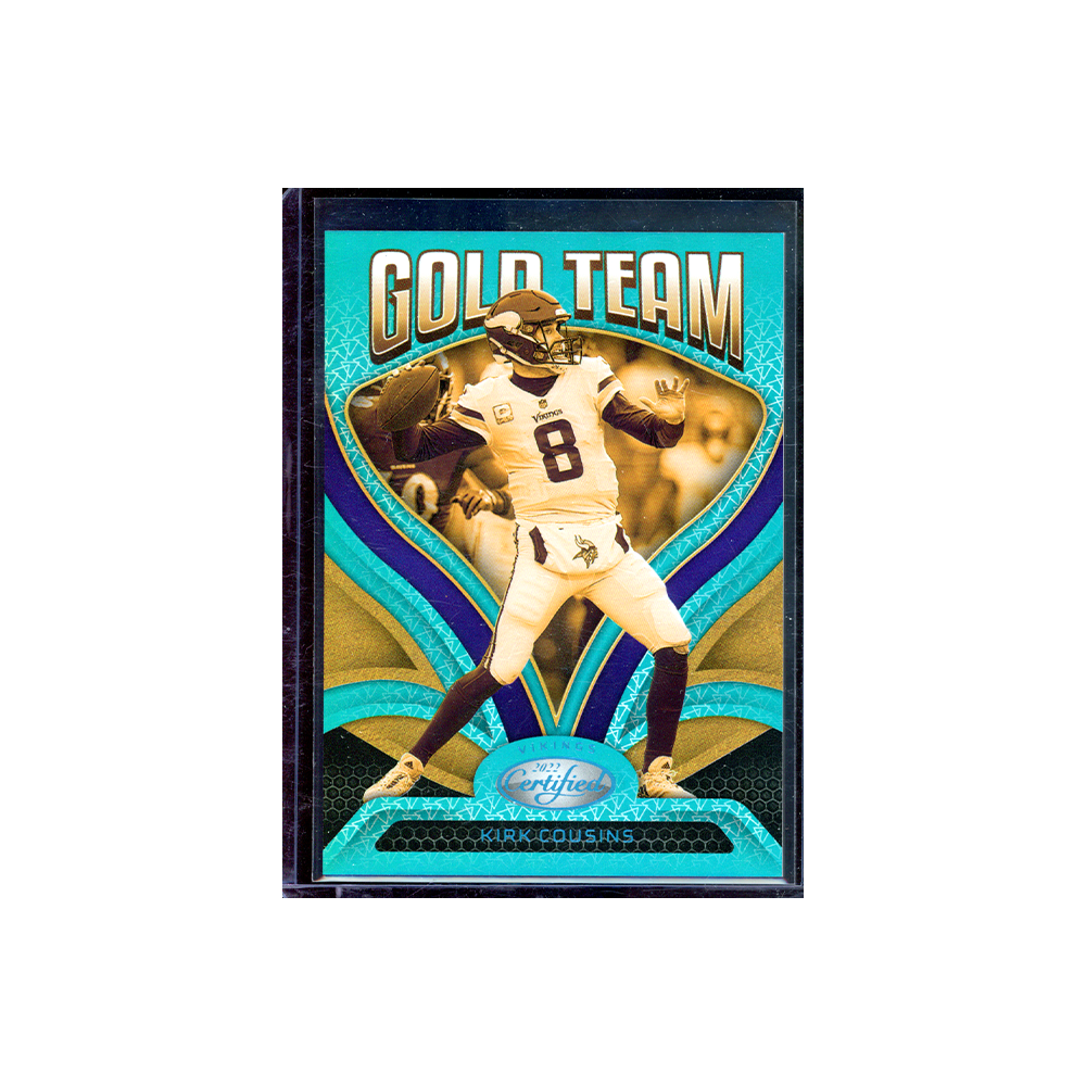 Kirk Cousins 2022 Panini Certified Football Gold Team /50