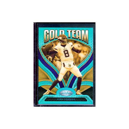 Kirk Cousins 2022 Panini Certified Football Gold Team /50