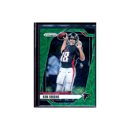Kirk Cousins 2024 Panini Prizm Football Green Scope /75