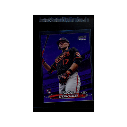 Colton Cowser 2024 Topps Stadium Club Chrome Rookie Purple /75