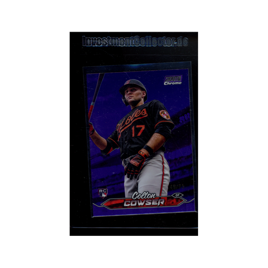 Colton Cowser 2024 Topps Stadium Club Chrome Rookie Purple /75