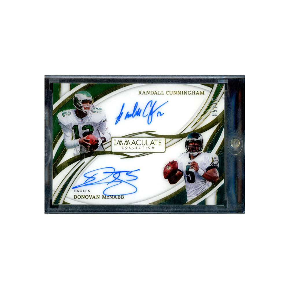 Cunningham McNabb 2022 Panini Immaculate Collection Football Dual Auto Gold /10