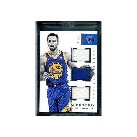 Stephen Curry 2017-18 Panini Encased Basketball Triple Jerseys /99