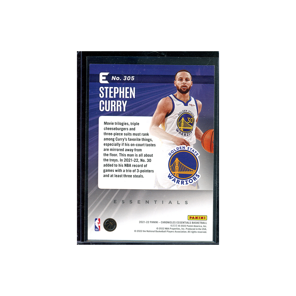 Stephen Curry 2021-22 Panini Chronicles Essentials Basketball Orange /75