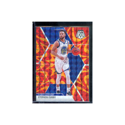 Stephen Curry 2019-20 Panini Mosaic Basketball Reactive Orange