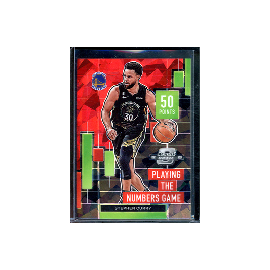 Stephen Curry 2022-23 Panini Contenders Optic Basketball Playing the Numbers Game Red Ice