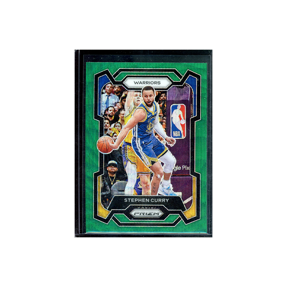 Stephen Curry 2023-24 Panini Prizm Basketball Green Wave Prizm