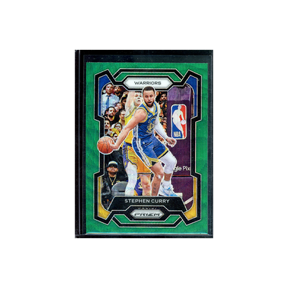 Stephen Curry 2023-24 Panini Prizm Basketball Green Wave Prizm