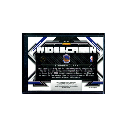 Stephen Curry 2022-23 Panini Prizm Basketball Widescreen Fast Break