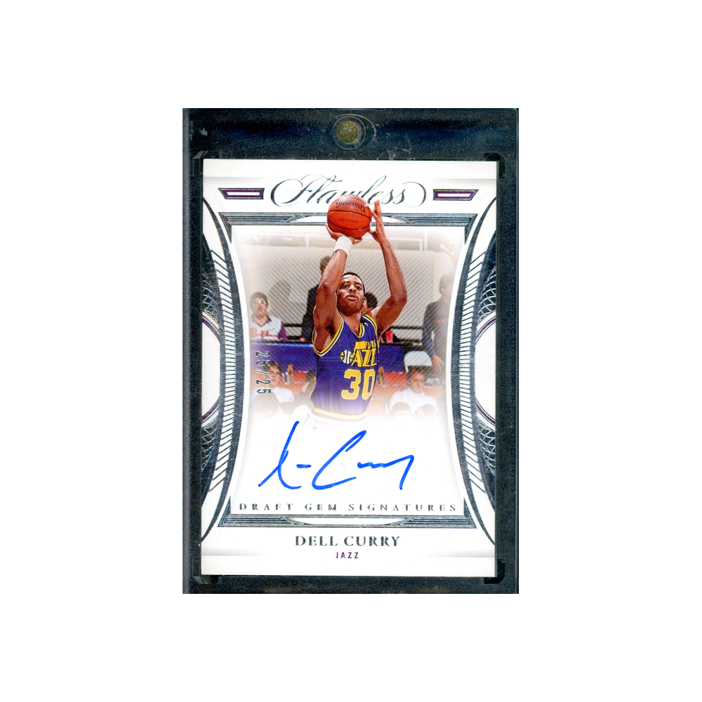 Dell Curry 2021-22 Panini Flawless Basketball Draft Gem Signatures Auto /25