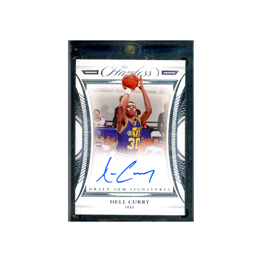 Dell Curry 2021-22 Panini Flawless Basketball Draft Gem Signatures Auto /25
