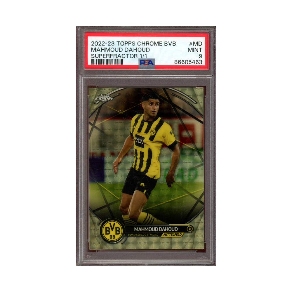 Mahmoud Dahoud 2022-23 Topps Chrome BVB Superfractor 1/1 PSA 9
