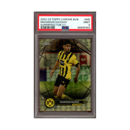 Mahmoud Dahoud 2022-23 Topps Chrome BVB Superfractor 1/1 PSA 9