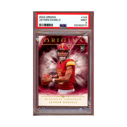 Jayden Daniels 2024 Panini Origins Football Rookie PSA 9