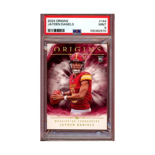 Jayden Daniels 2024 Panini Origins Football Rookie PSA 9