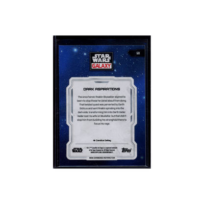 Dark Aspirations 2024 Topps Star Wars Galaxy Chrome Refractor