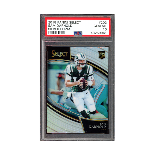 Sam Darnold 2018 Panini Prizm Football Silver Prizm Rookie PSA 10