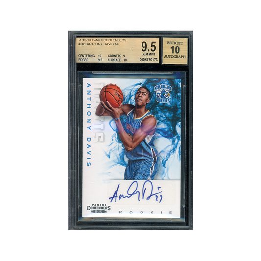 Anthony Davis 2012-13 Panini Contenders Basketball Rookie Auto BGS 9.5/10