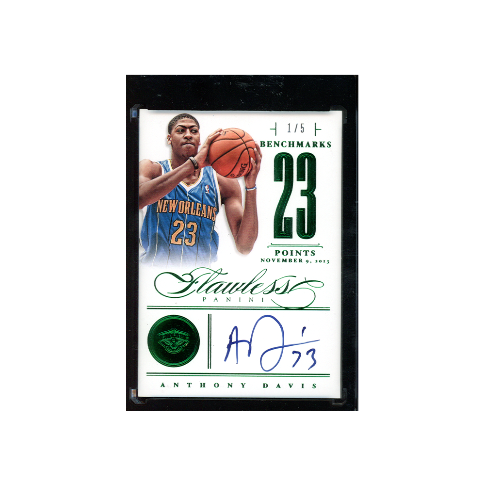 Anthony Davis 2012-13 Panini Flawess Basketball Benchmarks Rookie Auto Emerald /5