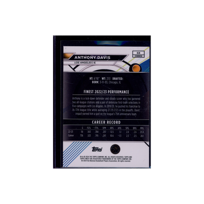 Anthony Davis 2024 Topps Finest Basketball Blue /99