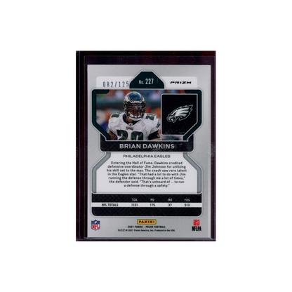 Brian Dawkins 2021 Panini Prizm Football Purple /125