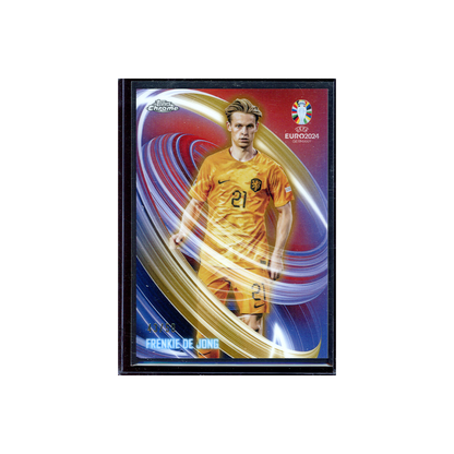 Frenkie de Jong 2024 Topps Chrome UEFA Euro Soccer /50