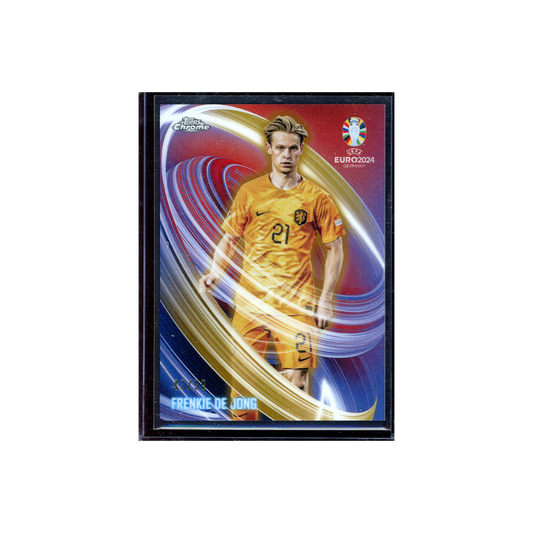 Frenkie de Jong 2024 Topps Chrome UEFA Euro Soccer /50