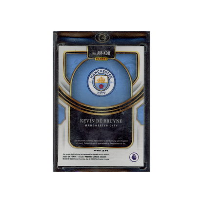Kevin De Bruyne 2023-24 Panini Select Premier League Soccer Peacock Patch Auto