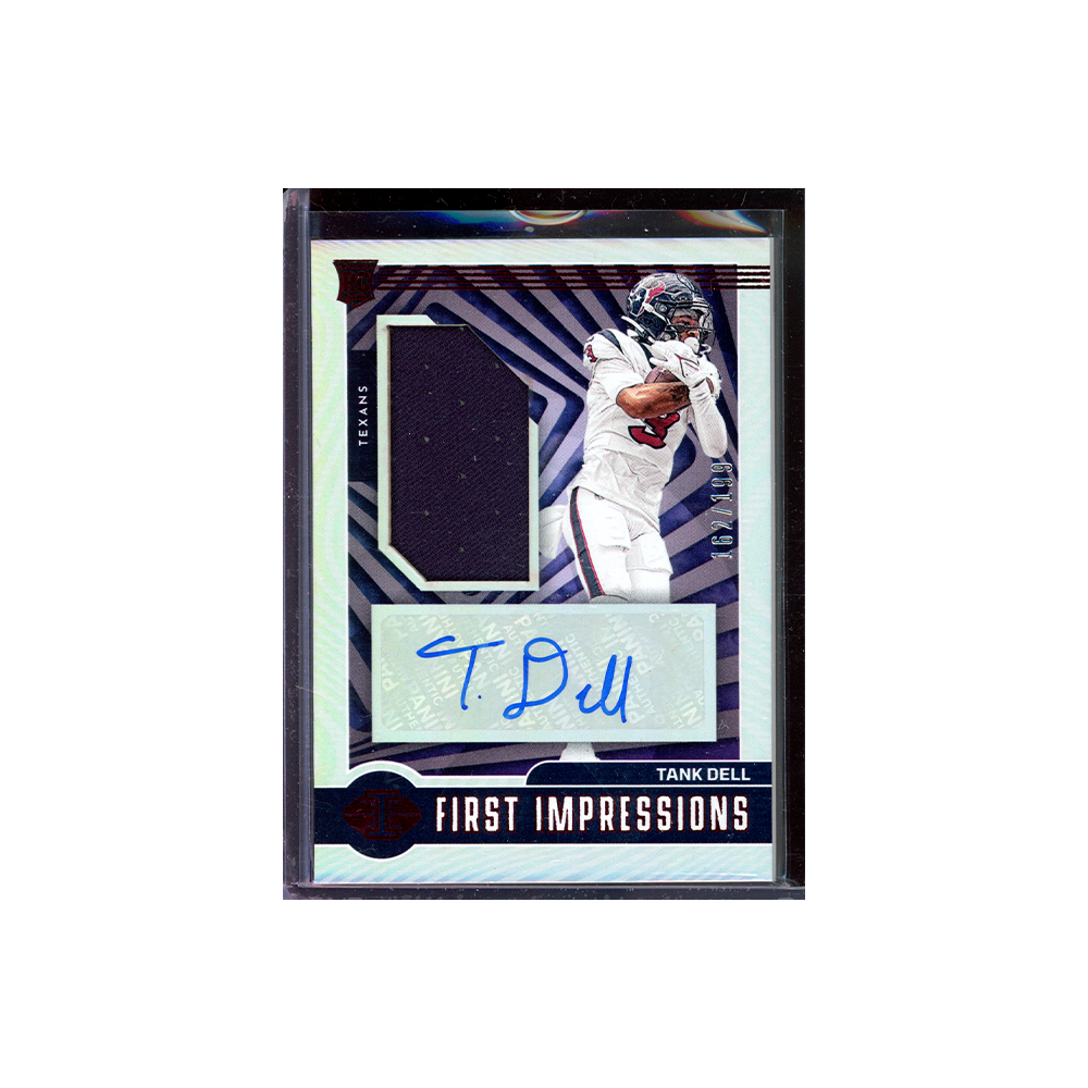 Tank Dell 2023 Panini Illusions Football First Impressions RPA Red /199