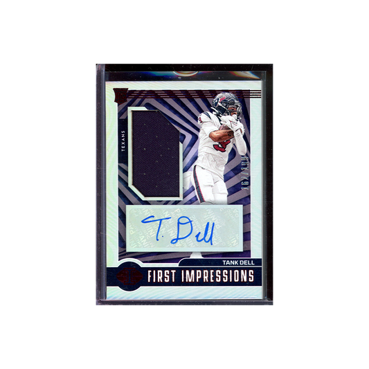 Tank Dell 2023 Panini Illusions Football First Impressions RPA Red /199