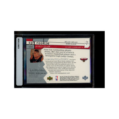 Boris Diaw 2003-04 Upper Deck SPX Rookie Jersey Auto /1999